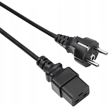 Napájecí kabel Napájecí kabel pro server Akyga AK-UP-01A IEC C19 CEE 7/7 250V/50Hz 1,8m