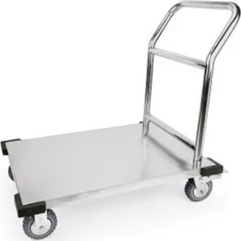 Plošinový vozík, rozměr 91,5 x 51 x 95 cm nerez 100027615