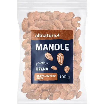 Sušená potravina Allnature Mandle uzené 100 g