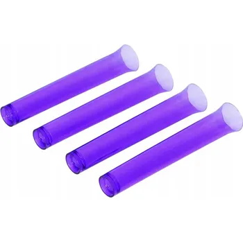 Party dekorace 4 FIALOVÉ ZKUMAVKY 14 CM PLASTOVÉ DEKORACE NA HALLOWEEN