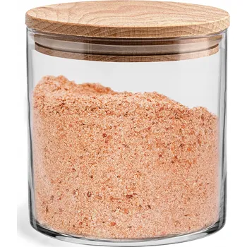 Dóza na potraviny Skleněná dóza s dřevěným víkem Glasset Stor 680 ml