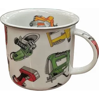 Hrnek 380ml TINA - NÁŘADÍ DF, čes.porcelán