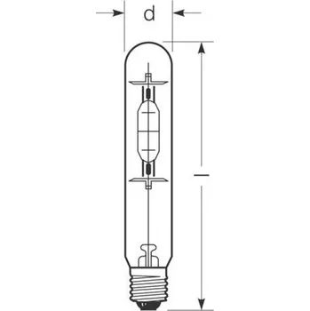Žárovka RADIUM halogenová výbojka E40 270W HRI-T B čirá - Doprava zdarma