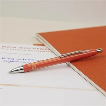 Kuličkové pero "Epsilon XB", oranžová, 0,7 mm, stiskací mechanismus, SCHNEIDER 138606