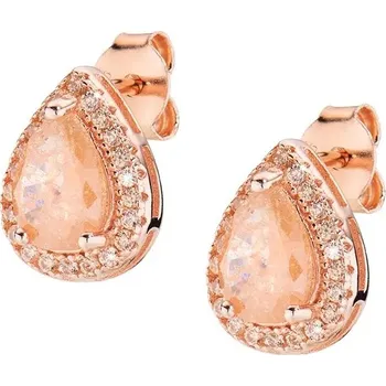 Náušnice Amen Třpytivé pozlacené náušnice Tear Drop Lady ECRGRCHCHZ + 2 měsíce na vrácení zboží