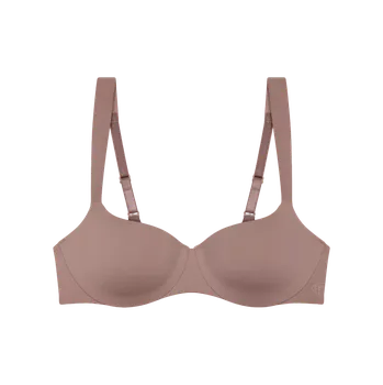 Podprsenka Dámská podprsenka Body Make-Up Illusion Balconette EX - BROWN - hnědá 00ZE - TRIUMPH BROWN 90B