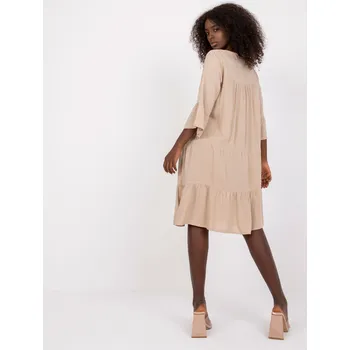 Dámské šaty Dámské šaty-D73761M30214A2-béžové S