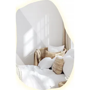 Zrcadlo Designové XXL LED Zrcadlo s Podsvícením do Koupelny, Obývacího Pokoje nebo nad Skříňku