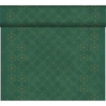 Jednorázový ubrus Šerpa TETE 0,4 x 24 m GILDED STAR GREEN 100030744