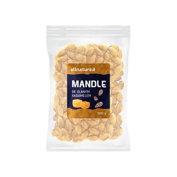 Allnature Mandle slaný karamel 500 g