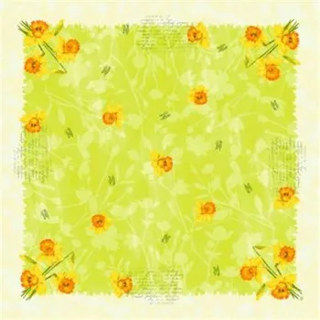 Jednorázový ubrus Ubrus 84 x 84 cm Dunisilk SPRING FLOWERS (20 ks) 100024209