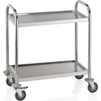 Servírovací stolek Servírovací vozík 2 police, 70,5 x 41 x 84 cm 100027497
