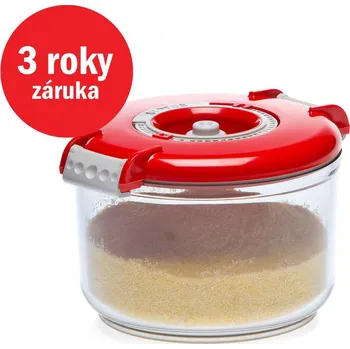 Vakuovačka STATUS Tritan vakuová kulatá dóza 0,75l 177624, červená