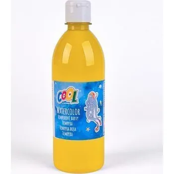 Vodová barva Temperová barva, žlutá, 500 ml, COOL BY VICTORIA
