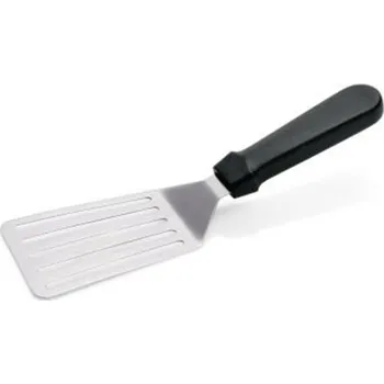 Naběračka Obracečka 29 cm / 12 x 8,5 cm děrovaná nerez plast 100028562