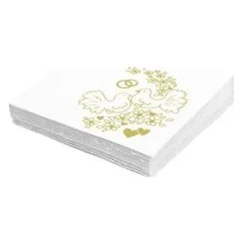 Papírový ubrousek Ubrousek 33 x 33 cm 2vrstvý motiv SVATBA (50&nbsp;ks) 100009907