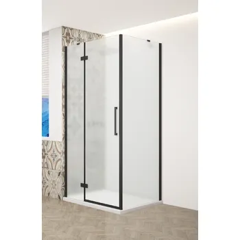 GELCO - TRINITY BLACK obdélníkový kout 1200x800 levý, matné sklo, GT5680-12ML-B GT5680-12ML-B