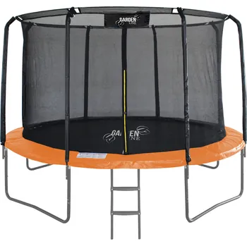 Trampolína Trampolína s vnitřní síťkou 374 cm Gardenline PRO - oranžová