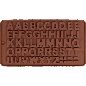Forma na pečení ALFABET Silikonová forma PÍSMENA na čokoládu, hmotu, 8