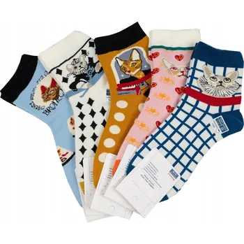 Dámské ponožky Dámské vysoké Ponožky Cats 5 párů vel 38-42
