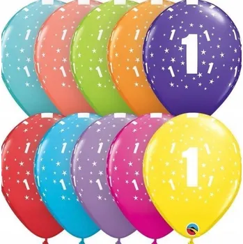 Balónek Balónky k prvním narozeninám 10 kusů