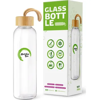 Láhev Kyosun Matcha Tea Glass Bottle 500 ml