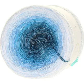 Příze Zamrzlá hladina ledově modrý lurex 3 nitka 1500 m - Misha style příze