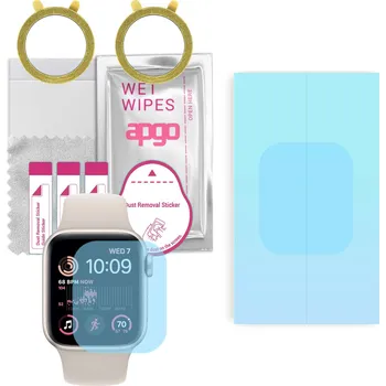 2x Hydrogelová ochranná Fólie apgo HD HQ FLEX pro Apple Watch SE 2022 (40mm)