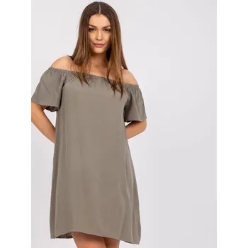 Dámské šaty Dámské šaty-D73761M30145G-khaki XS
