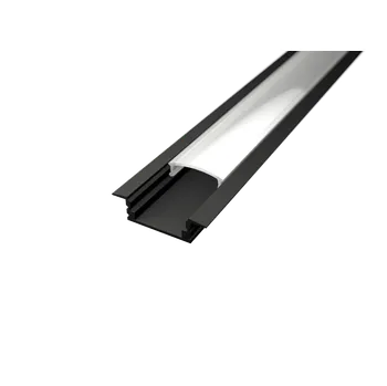 LED lišta Vestavný profil lišta pro LED pásky V1 černý - profil lišta + Nacvakávací mléčný difuzor 1m - LED Solution - LP301B-1M_09102 - LP301B-1M_09102