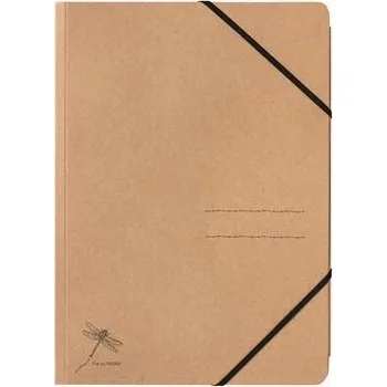 Desky s gumičkou "Pur", hnědá, kraft papír, A4, PAGNA 40067-11