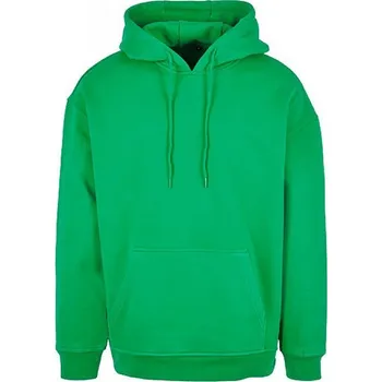Pánská mikina Build Your Brand Basic Velkoformátová oversize mikina Urban Classics se širokými manžetami Barva: zelená tráva, Velikost: 3XL BYBB006