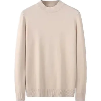 Pánský svetr Zimní pánský rolák – pletený svetr se stojáčkem Velikost: 3XL, Barva (Varianta): M07-apricot [high quality]]