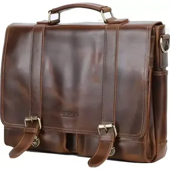 Contacts® kožená brašna Silvano Crazy Horse 9L