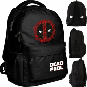 Školní batoh Školní batoh vícekomorový BeUniq černý, červený, vícebarevný, 21 l