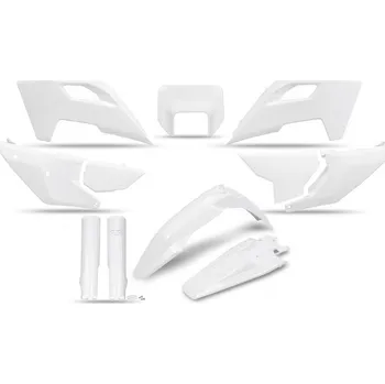 UFO kompletní sada plastů (FULL KIT) s kryty tlumičů HUSQVARNA TE 150 / 250 / 300 24-25, FE 250 / 350 / 450 / 501 24-25 barva bílá (UFO kompletní sada plastů (FULL KIT) s kryty tlumičů HUSQVARNA TE 150 / 250 / 300 24-25, FE 250 / 350 / 450 / 501 24-25 bar