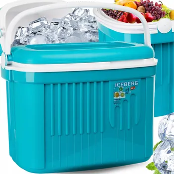 Lednice VELKÁ TURISTICKÁ CHLADNIČKA 42L na CHLADICÍ VLOŽKY do AUTA kemping CESTOVÁNÍ