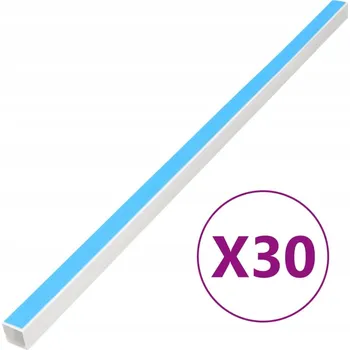 kabelová chránička KABELOVÉ KORYTO LIŠTA KANÁL ELEKTROINSTALAČNÍ ŽLAB S PÁSKOU 25X16MM 30M