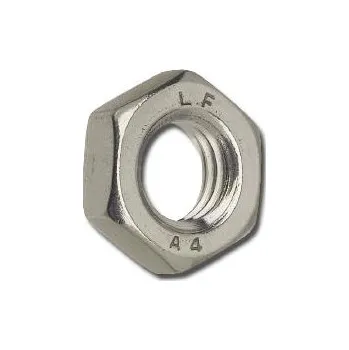 Matice DIN 431B BG 1. 1/4. A2 matice šestihranná, nízká,trubkový závit, nerez