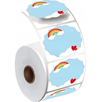 Speciální papír Samolepicí štítky náhrada za Phomemo M110 M200 M220 M221 duha 50x50