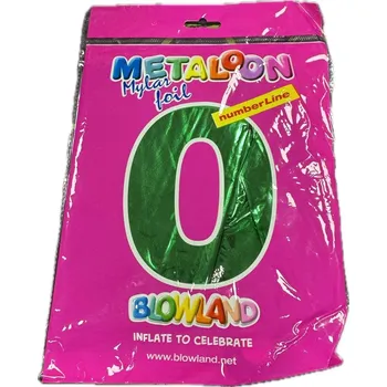 Balónek Narozeninový balónek zelený 0