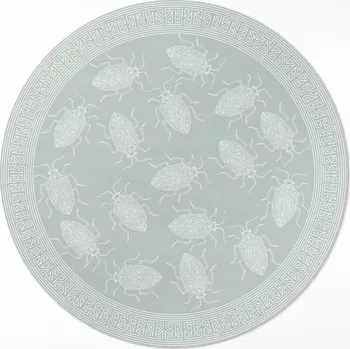 Obraz Vinylový Koberec Hit Kulatý S Potiskem průměr 50 cm, imitace pletené šňůry