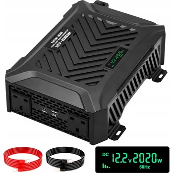 Měnič napětí Duální měnič napětí 2000W/4000W 12V/24V na 230V čistá sinusová vlna Datouboss