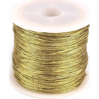 Dutinka s lurexem Ø1 mm kulatá, vánoční