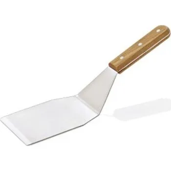 Naběračka Obracečka plná 34 cm / 15 x 11 cm plná nerez dřevo 100028559