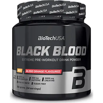 Anabolizér BioTech Black Blood NOX+ 340 g Příchuť: krvavý pomeranč