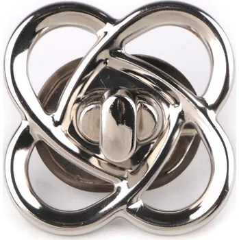 Sada zapínání na tašku 49x49 mm, malé, 1 nikl