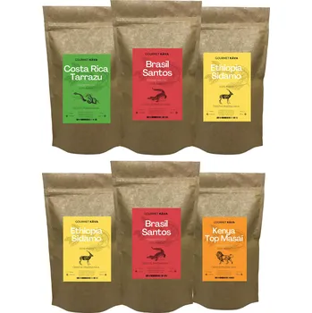 Káva Předplatné kávy na filtr od GourmetKáva - středně pražené - objednávky do 15:00 doručíme zítra