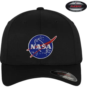 Kšiltovka čepice NASA Insignia Flexfit Cap černá L/XL