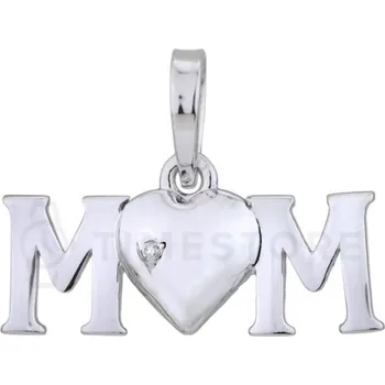 Přívěsek Stříbrný přívěsek s diamantem TS-PE-0020 - 30 dnů na vrácení zboží, Garance originality